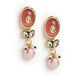 Nuyug 22K Gold Plated Radiant Rose Stone Kundan Necklace | Swadesiicart