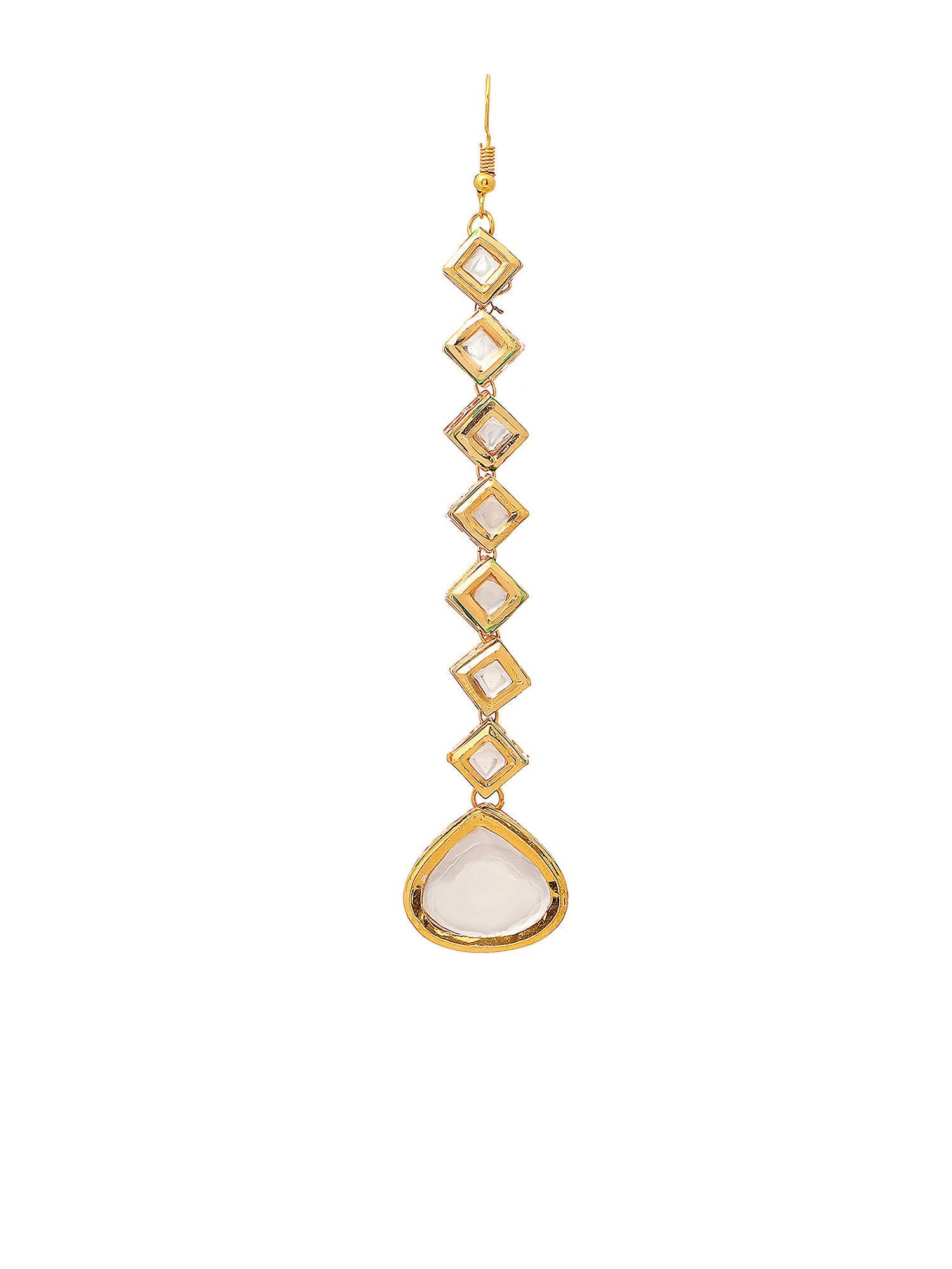 Ruby Raang Gold Heavy Kundan Maang Tikka | Swadesiicart