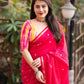 Rani Chanderi Cotton Block Print Saree with Unstitched Blouse - Hiral Fashion | Swadesiicart