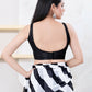 Joban Fashion Black Jacquard Sleeveless Back Open Blouse - Swadesiicart