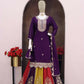 Anaita Violet Heavy Chinon Stitched Suit with Embroidery & Sequence Work