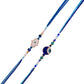 trueBrowns X Voylla Pack Of 2 Evil Eye Hamsa Charms Men's Rakhis | Swadesiicart