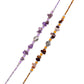 trueBrowns X Voylla Pack Of 2 Men's Beaded Colourful Rakhis | Swadesiicart