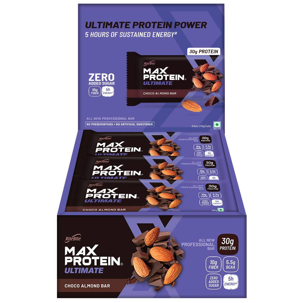 RiteBite Max Protein Ultimate Choco Almond Bar - Swadesiicart