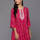Ahalyaa Women's Traditional wear Tunic - Red | Swadesiicart