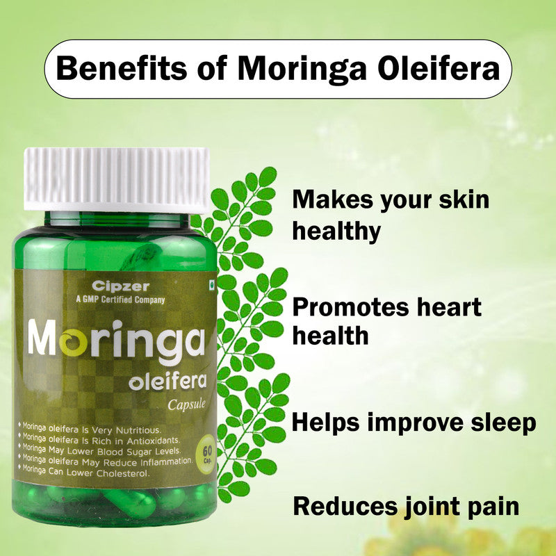 Cipzer Moringa Oleifera Capsules - Swadesiicart