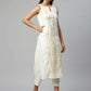 Ahalyaa Womens Off White Pure Cotton Printed Kurta Pant Set | Swadesiicart