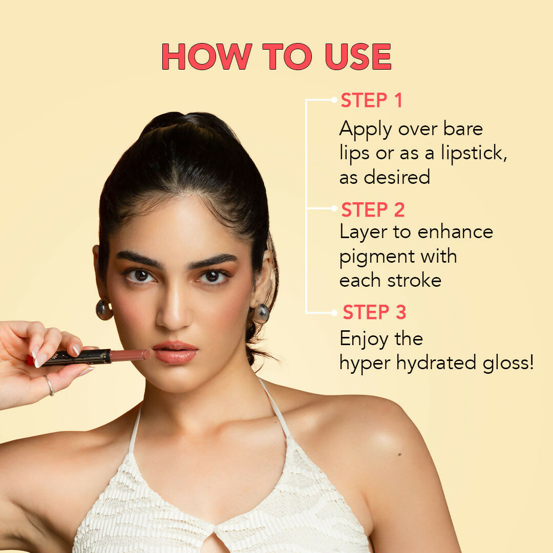LoveChild By Masaba Gupta Shooting Star Hyper Hydrating Gloss Balm - Melty Moon | Swadesiicart
