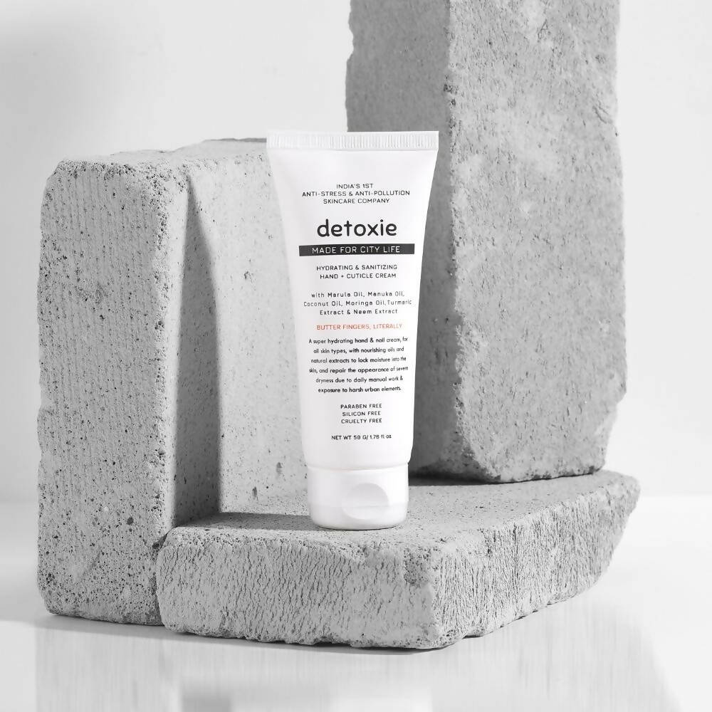 Detoxie Hydrating & Sanitizing Hand & Cuticle Cream - Swadesiicart