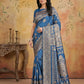 Shree Shyam Fashion Sky Blue Silk Blend Saree