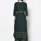 Aniyah Rayon Bottle Green Color Anarkali Palazzo Set (AN-204K)