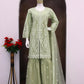 Anaita Green Heavy Net Readymade Suit with Embroidery & Sequence Work