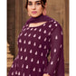 Myra Purple heavy Georgette Koti Style Embroidered Sharara Suit | Swadesiicart