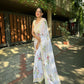 Vamsee Subh Laxmi White Georgette Saree - Swadesiicart