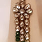 Jewel City Luxury Kundan Green Crystal Statement Necklace Set | Traditional Indian Wedding Jewelry | Swadesiicart