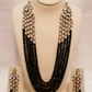 Jewel City Luxury Kundan Black Crystal Statement Necklace Set | Traditional Indian Wedding Jewelry | Swadesiicart