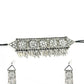 Mominos Fashion Johar Kamal Women Silver-Plated Brass Finish Mirror Work Choker | Swadesiicart