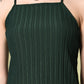 Myshka Women's Self Design Shoulder Straps Kurta & Palazzos Sets in Green Color - Swadesiicart