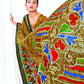 Beige Chanderi Cotton Floral Printed Saree With Unstitched Blouse Piece - Kathika