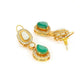 Natural Stones Antique Finish Earrings and Necklace set - Ruby Raang | Swadesiicart