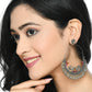 Mominos Fashion Johar Kamal Peacock Design Chandbali Earrings - Swadesiicart