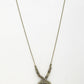 NVR Women's Gold-Polished Peacock Design Pendant with Chain | Swadesiicart