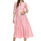 Ahalyaa Women's Pink Poly Silk Kurta | Swadesiicart