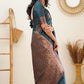 Vamika Rama Banarasi Jacquard Weaving Saree | Swadesiicart