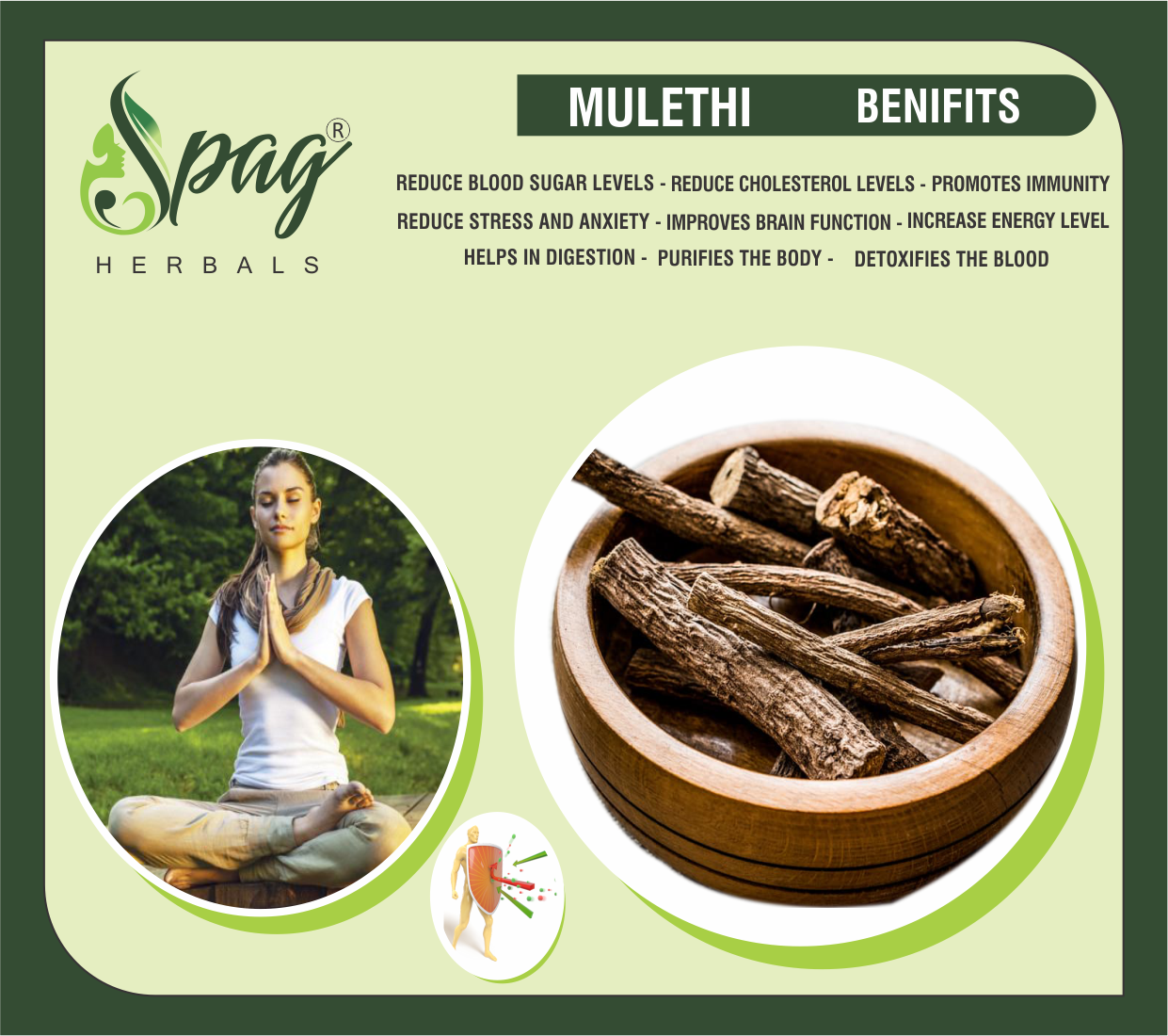 Spag Herbals Mulethi Powder - Swadesiicart
