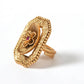 Mominos Fashion Joharkamal Gold-Polished Stone Studded Adjustable Finger Ring - Design 018 | Swadesiicart