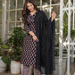 The52 Women's Printed Pure Cotton Fabric Straight Kurta, Pant and Dupatta Set - Swadesiicart