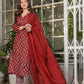 The52 Women's Printed Pure Cotton Fabric Straight Kurta, Pant and Dupatta Set - Swadesiicart