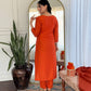 The52 Women's Beautiful Viscose Chinon Embroidered Straight Kurta with Pant And Dupatta Set - Swadesiicart