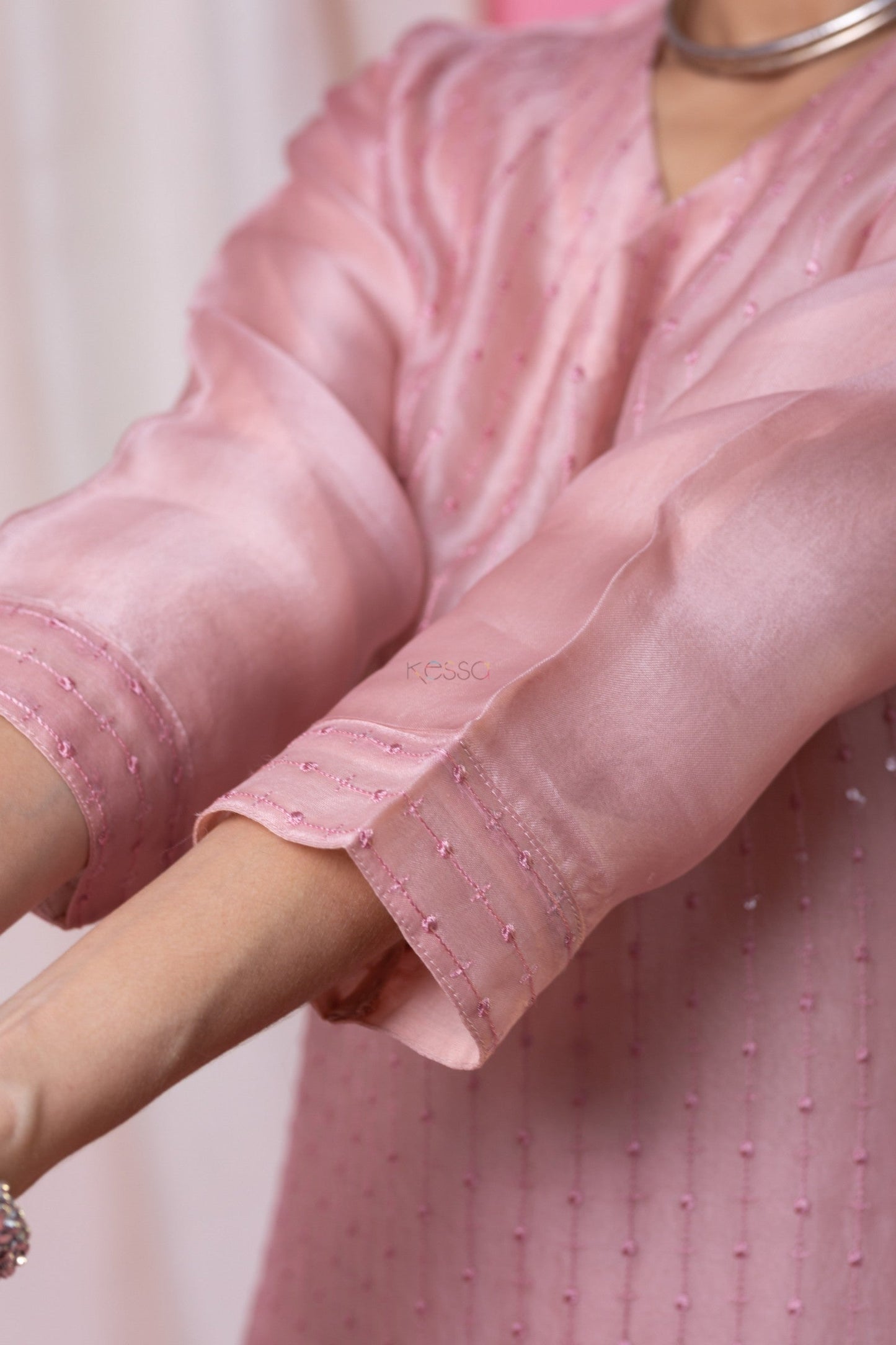 The52 Beautiful Viscose Chanderi Fabric Straight Kurta, Pant and Dupatta Set - Swadesiicart