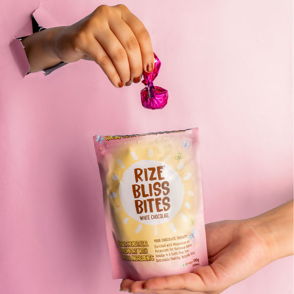 Rize Energy Bar Bliss Bites - White Chocolate | Swadesiicart