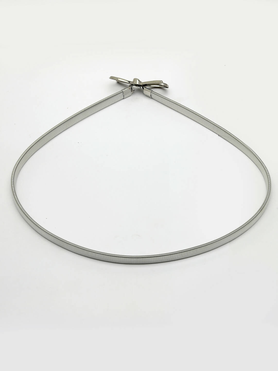 NVR Women Circular Silver Plated Stretchable Metal Belt | Swadesiicart