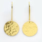 NVR Women Gold-Polished Fish Hook Circle Drop Earrings - Swadesiicart