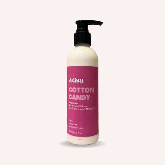 Atisa Cotton Candy Body Lotion | Swadesiicart