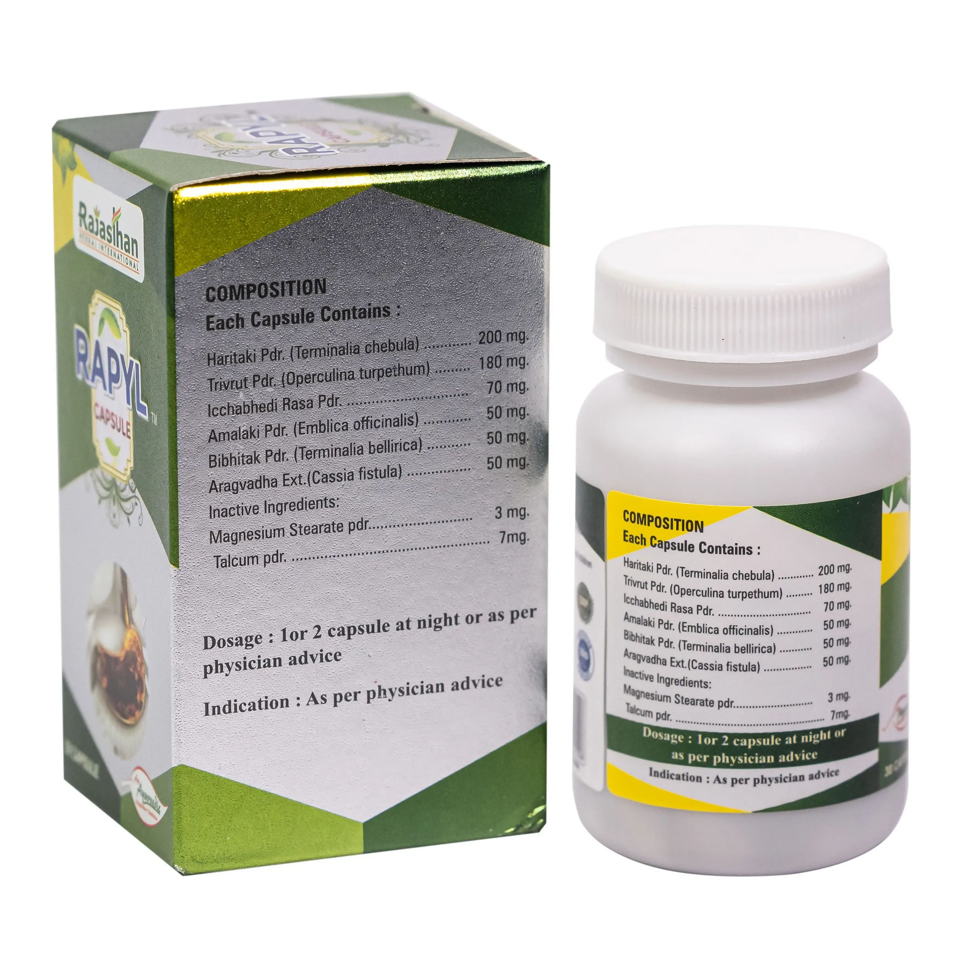 Rajasthan Herbals Rapyl Capsules | Swadesiicart
