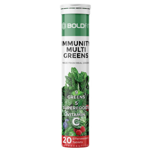 Boldfit Immunity Multi Greens Effervescent Tablets | Swadesiicart