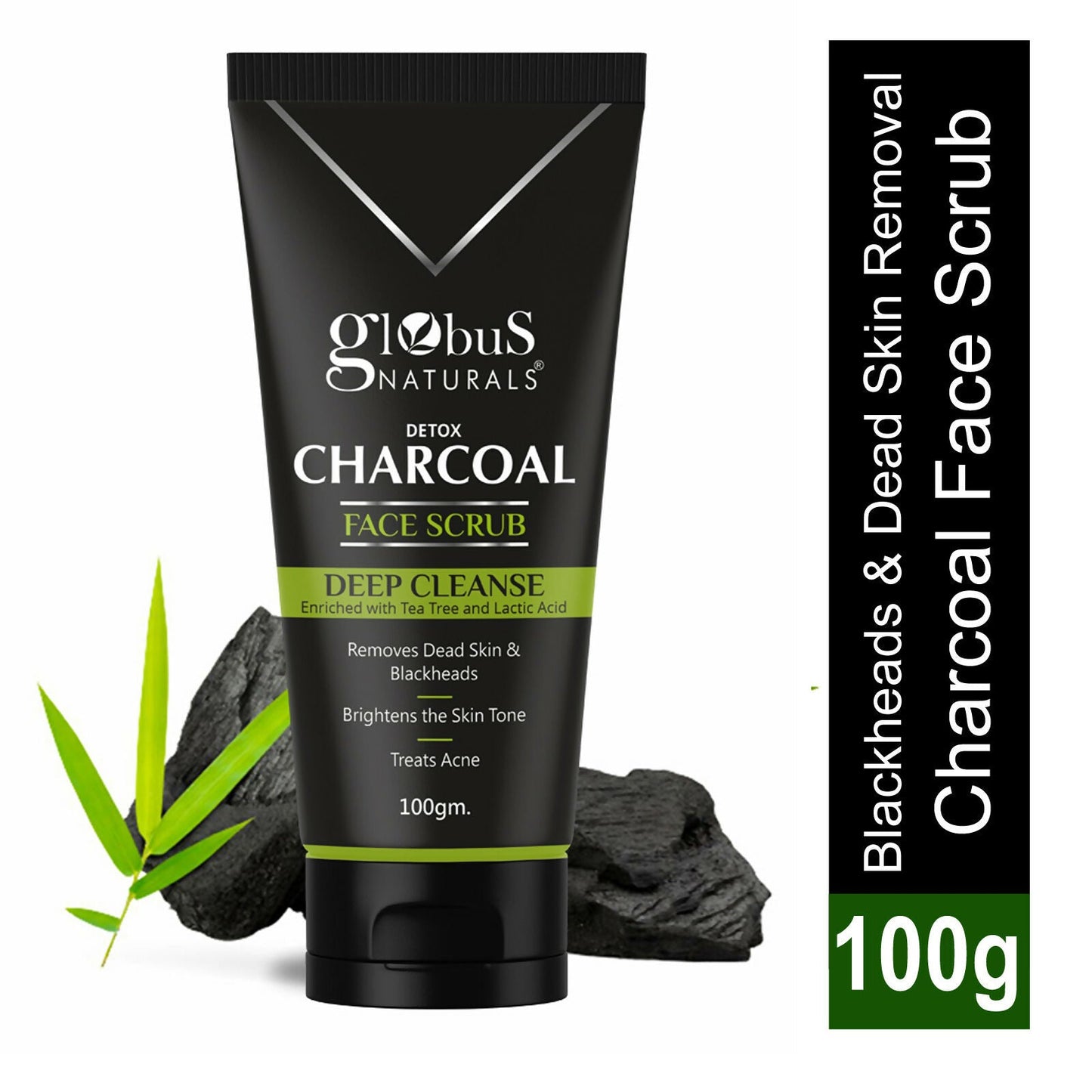 Globus Naturals Charcoal Scrub | Swadesiicart