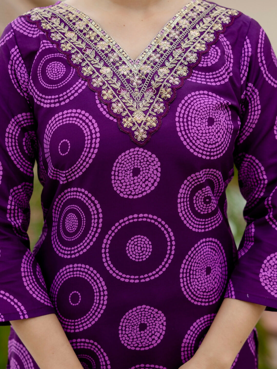 The52 Purple Women's Gorgeous Rayon Embroidered Straight Kurta with Pant And Dupatta Set - Swadesiicart
