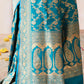 Joban Fashion Aqua Soft Pure Handloom Banarasi Silk Saree | Swadesiicart