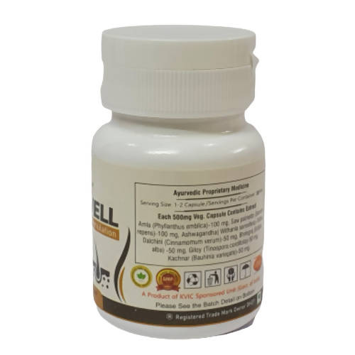 Deep Ayurveda Hair Well 500mg Veg Capsules - Swadesiicart