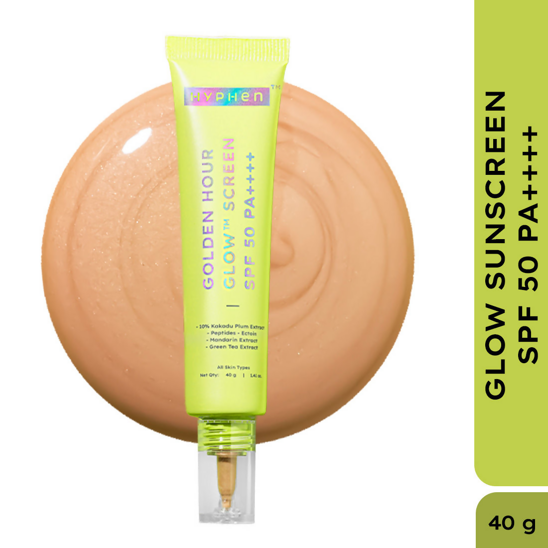 Hyphen Golden Hour Glow Sunscreen SPF 50 PA++++ | Swadesiicart
