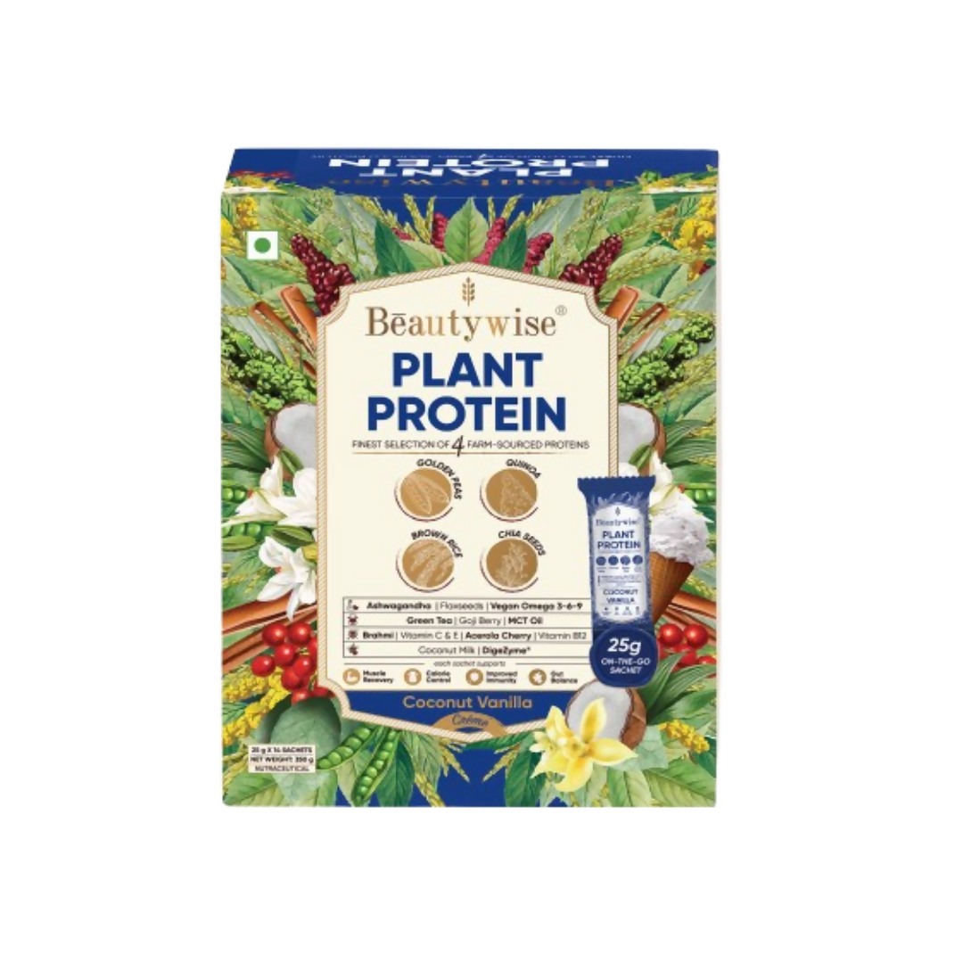 Beautywise Plant Protein Powder - Coconut Vanilla | Swadesiicart