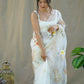 Vamsee Menka Yellow Organza Saree - Swadesiicart