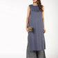 Aniyah Rayon Solid Pintucks Straight Grey Kurta (AN-154K) - Swadesiicart