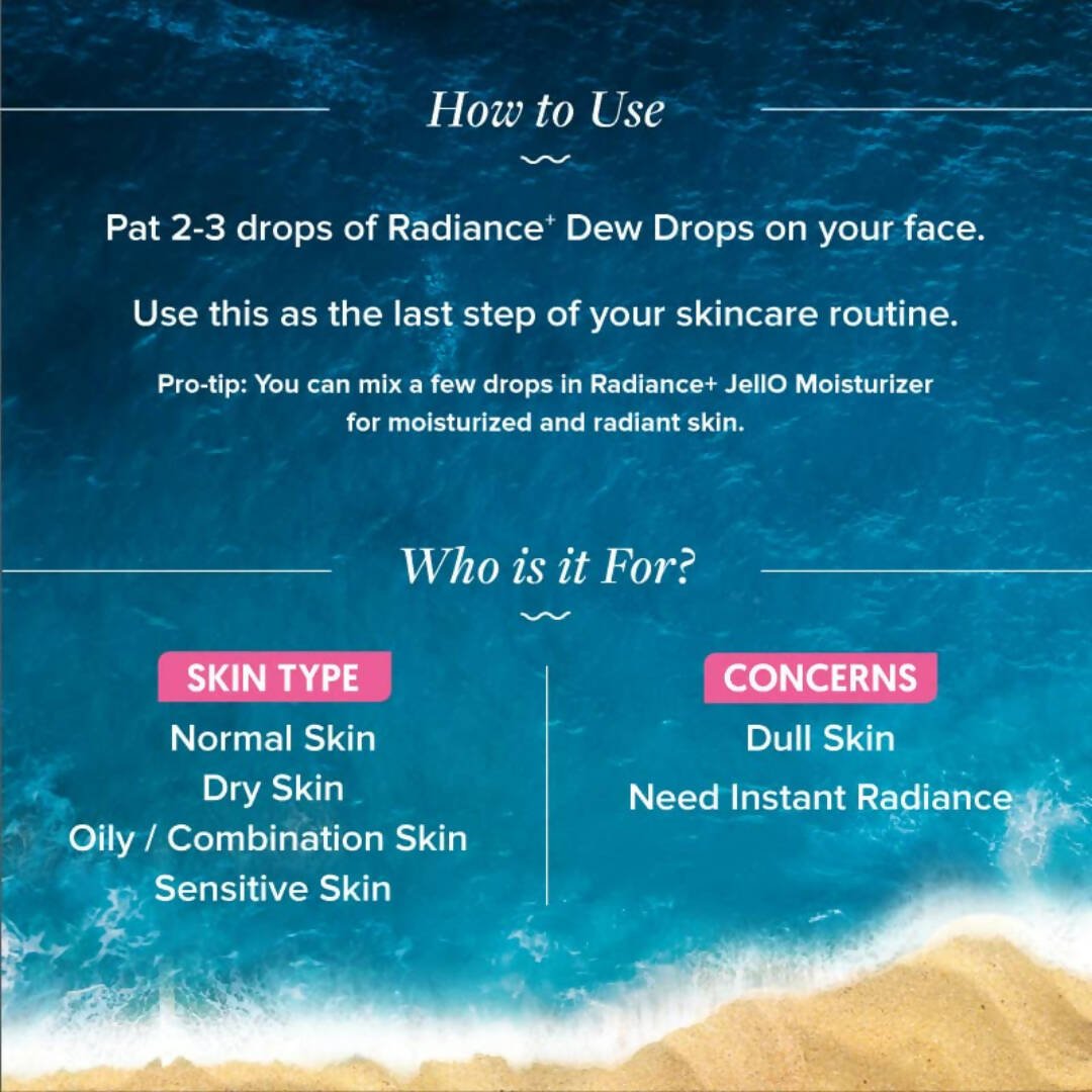 Aqualogica Radiance+ Juicy Dew Drops - Limited Time Offer - Swadesiicart