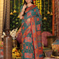 Shree Shyam Fashion Linen Cotton Rama Green Saree